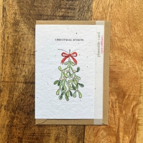 Mistletoe Christmas Spirits Seed Card