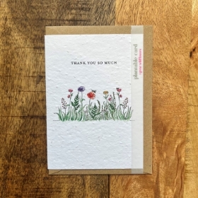 Thank You Meadow Flowers Seed Card